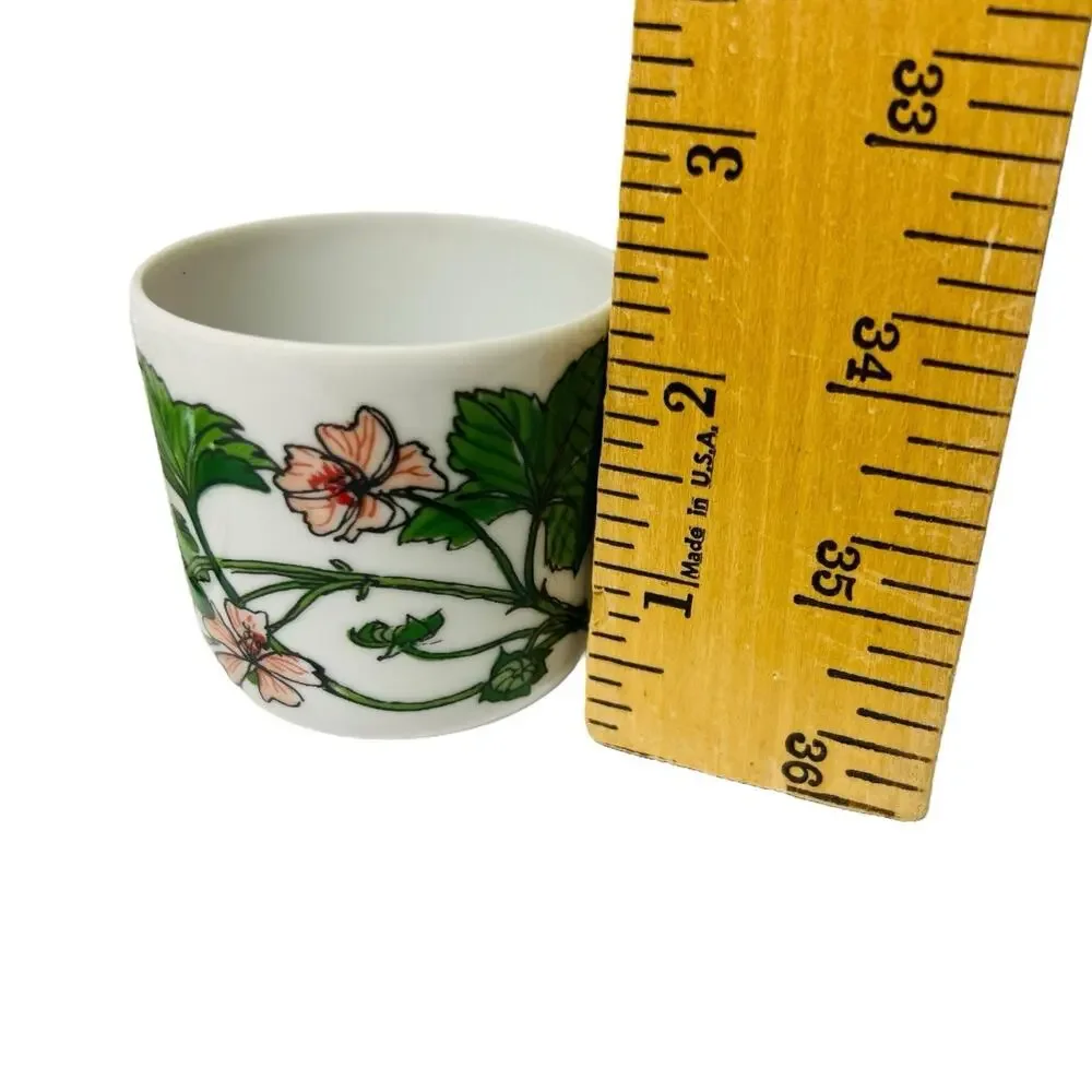 4 IKEA Spal Demitasse Cup Saucer Espresso Set Midsommar By Marguerite Walfridson